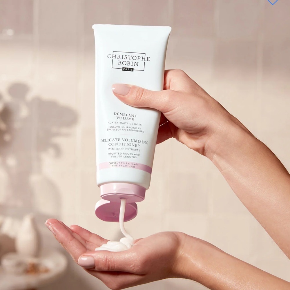 🌸 CHRISTOPHE ROBIN Delicate Volume Conditioner With Rose Extracts 200ml